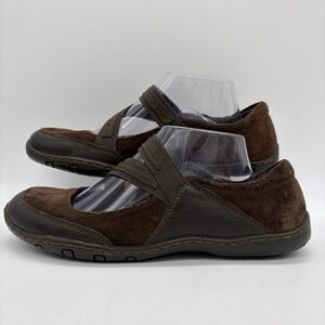 BOC Born Concept Womans 8.5 Shoes Mary Jane Comfort Brown Suede Leather BØRN